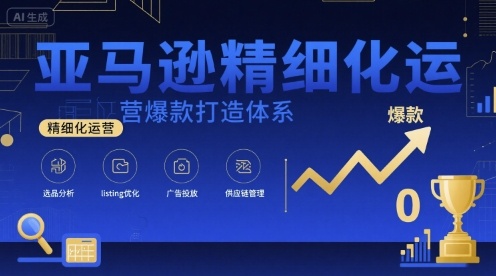 亚马逊精细化运营爆款打造体系，视频课+全套资料文档-资源V站