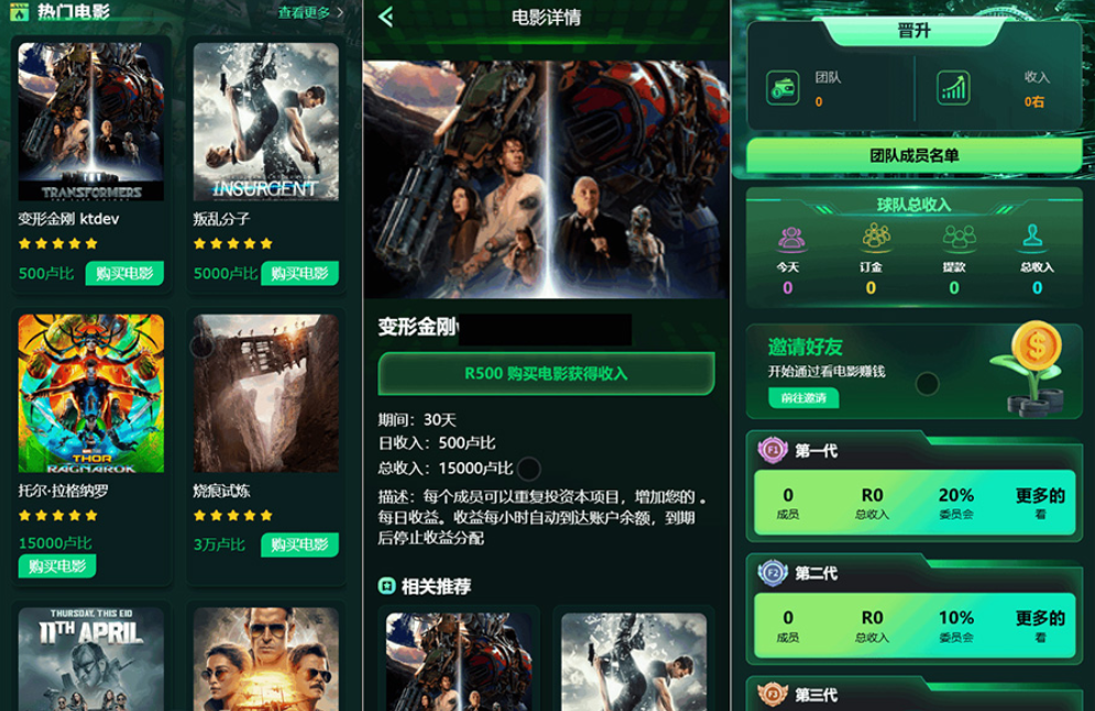 Flickiri Fun海外电影投资理财源码 电影投资正规平台 影视理财类源码-资源V站