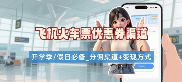 学生党必看！机票火车票优惠券申请渠道 + 项目打法，开学季节日速存-资源V站