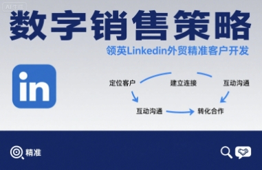 数字销售策略领英LinkedIn外贸精准客户开发-资源V站