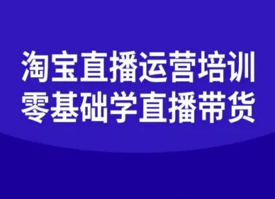 淘宝直播运营培训-零基础学会直播卖货-资源V站