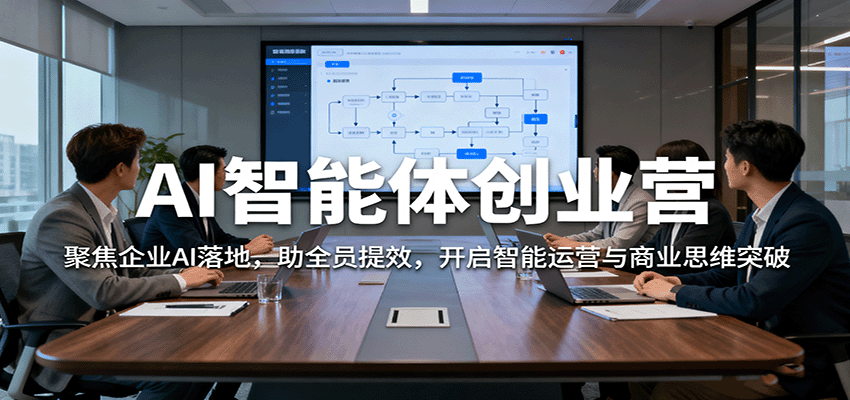 AI智能体创业营：聚焦企业AI落地，助全员提效，开启智能运营与商业思维突破-资源V站