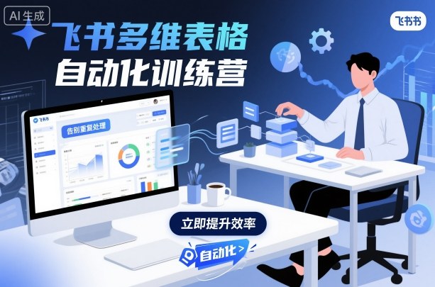 飞书多维表格自动化训练营，手把手教你告别重复处理，用多维表格开启高效办公新模式-资源V站