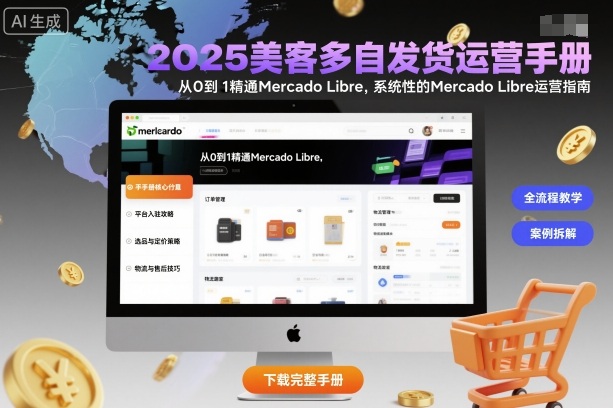 2025美客多自发货运营手册：从0到1精通Mercado Libre，系统性的Mercado Libre运营指南-资源V站