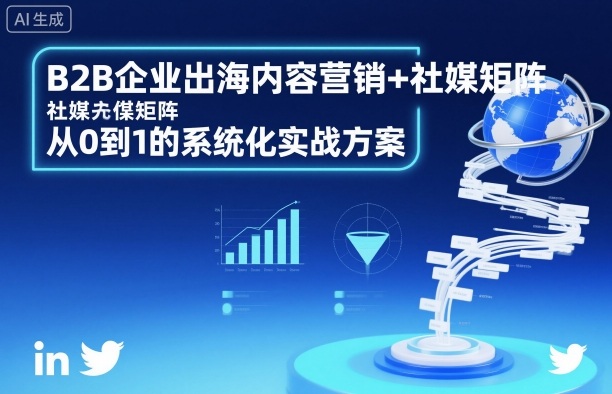 B2B企业出海内容营销+社媒矩阵，从0到1的系统化实战方案-资源V站