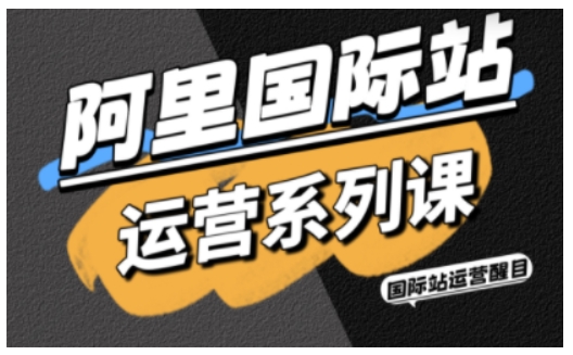 阿里国际站运营系列课,涵盖精准引流、直通车与全站推实战SOP,搭配AI效率工具包与高阶增长玩法-资源V站