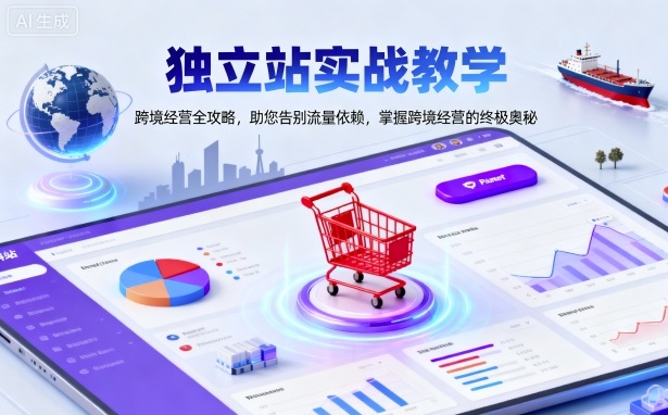 独立站实战教学，跨境经营全攻略，助您告别流量依赖，掌握跨境经营的终极奥-资源V站