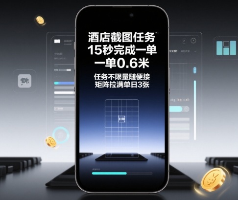酒店截图任务，15秒完成一单，一单0.6米，任务不限量随便接，矩阵拉满单日3张【揭秘】-资源V站