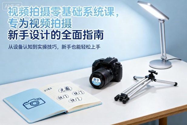 视频拍摄零基础系统课，专为视频拍摄新手设计的全面指南-资源V站