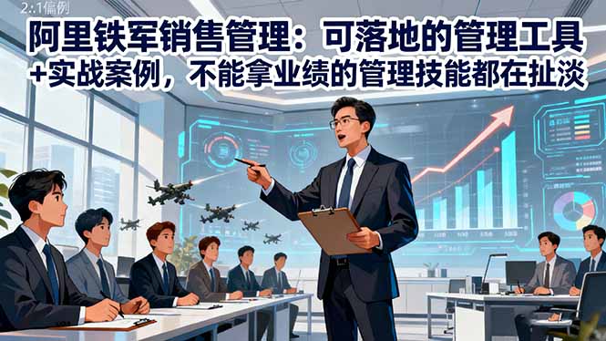 阿里铁军销售管理:可落地的管理工具+实战案例,不能拿业绩的管理都在扯淡-资源V站