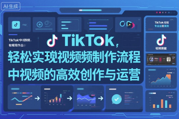 TikTok中视频制做流程，轻松实现Tk中视频的高效创作与运营-资源V站