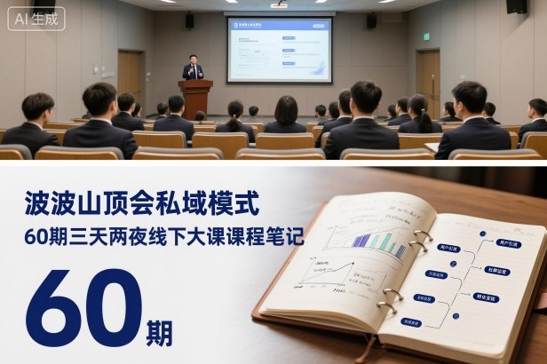 波波山顶会私域模式60期三天两夜线下大课课程笔记(文档)-资源V站