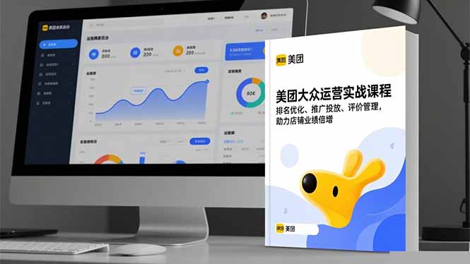 美团大众运营实战课程，排名优化、推广投放、评价管理，助力店铺业绩倍增-资源V站