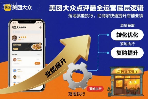 美团大众点评最全运营底层逻辑，落地就能执行，助商家快速提升店铺业绩-资源V站