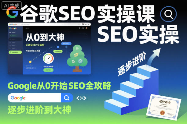 谷歌SEO实操课,Google从0开始SEO全攻略,逐步进阶到大神-资源V站