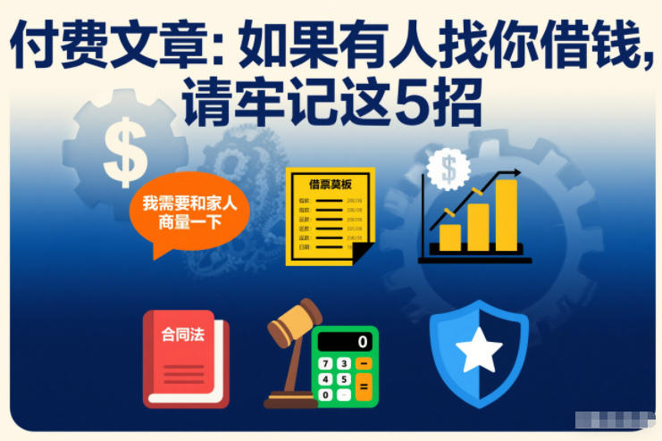 付费文章：如果有人找你借钱，请牢记这5招-资源V站