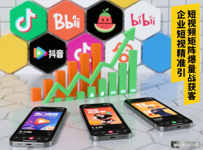 企业短视频精准引流矩阵获客，短视频矩阵爆量战法-资源V站