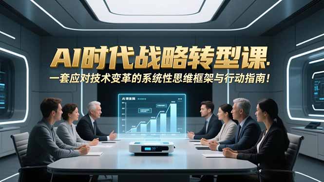 AI时代战略转型课：一套应对技术变革的系统性思维框架与行动指南！-资源V站