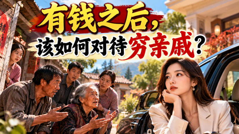 某公众号付费文章：有钱之后，该如何对待穷亲戚？-资源V站