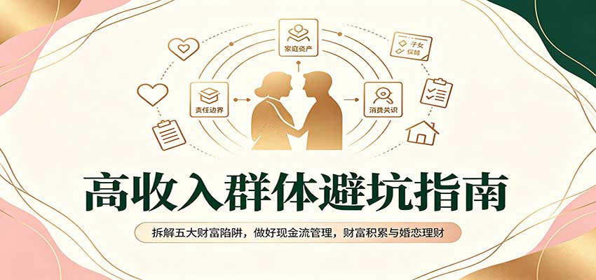 高收入群体避坑指南：拆解五大财富陷阱，做好现金流管理，财富积累与婚恋理财-资源V站