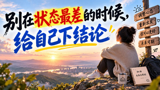 某公众号付费文章：别在状态最差的时候，给自己下结论-资源V站