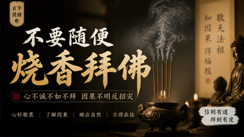 某公众号付费文章：玄学提醒：不要随便烧香拜佛