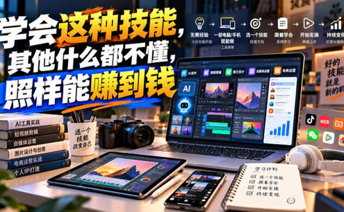 某公众号付费文章:学会这种技能,其他什么都不懂,照样能賺到钱