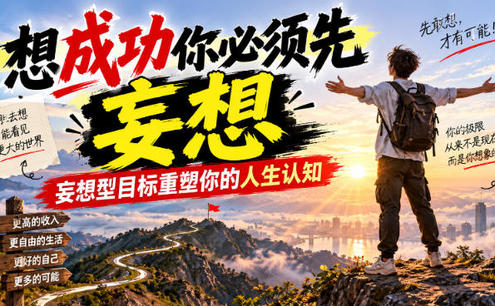 付费文章:想成功你必须先妄想,妄想型目标重塑你的人生认知