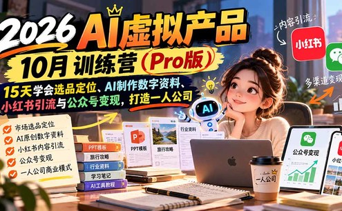 AI虚拟产品10月训练营(Pro版