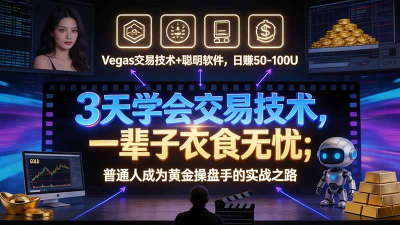 3 天学会 顺势而为交易系统,趋势看得懂、下单有依据:软件自动帮你盯盘,新手也能稳定复利
