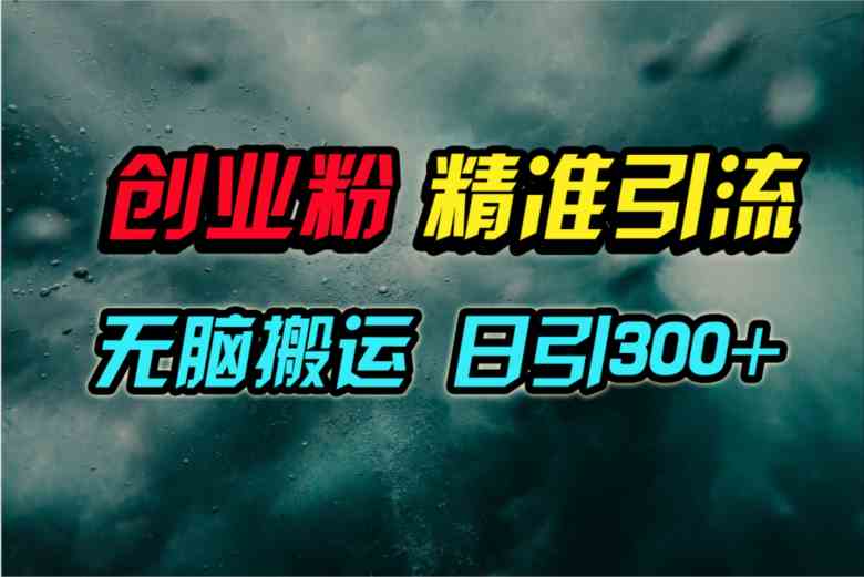 视频号纯搬运日引300+创业粉教程！-小哥网