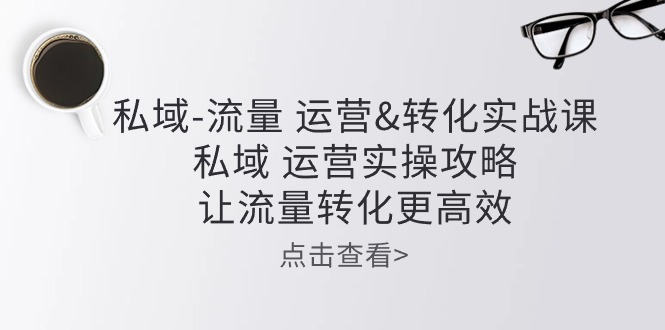 私域流量运营&转化实操课：私域运营实操攻略，让流量转化更高效-奇奇网创