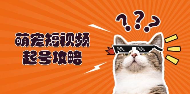 萌宠短视频起号攻略：定位搭建推流全解析，助力新手轻松打造爆款-资源V站