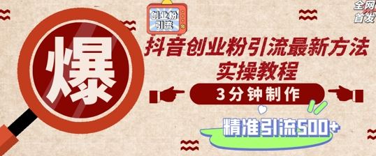 轻松制作创业类视频，一天被动加精准创业粉500+【揭秘】-资源V站