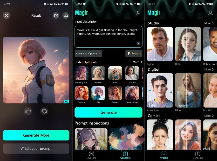 安卓AI绘画绿色版 真人变动漫等-资源V站