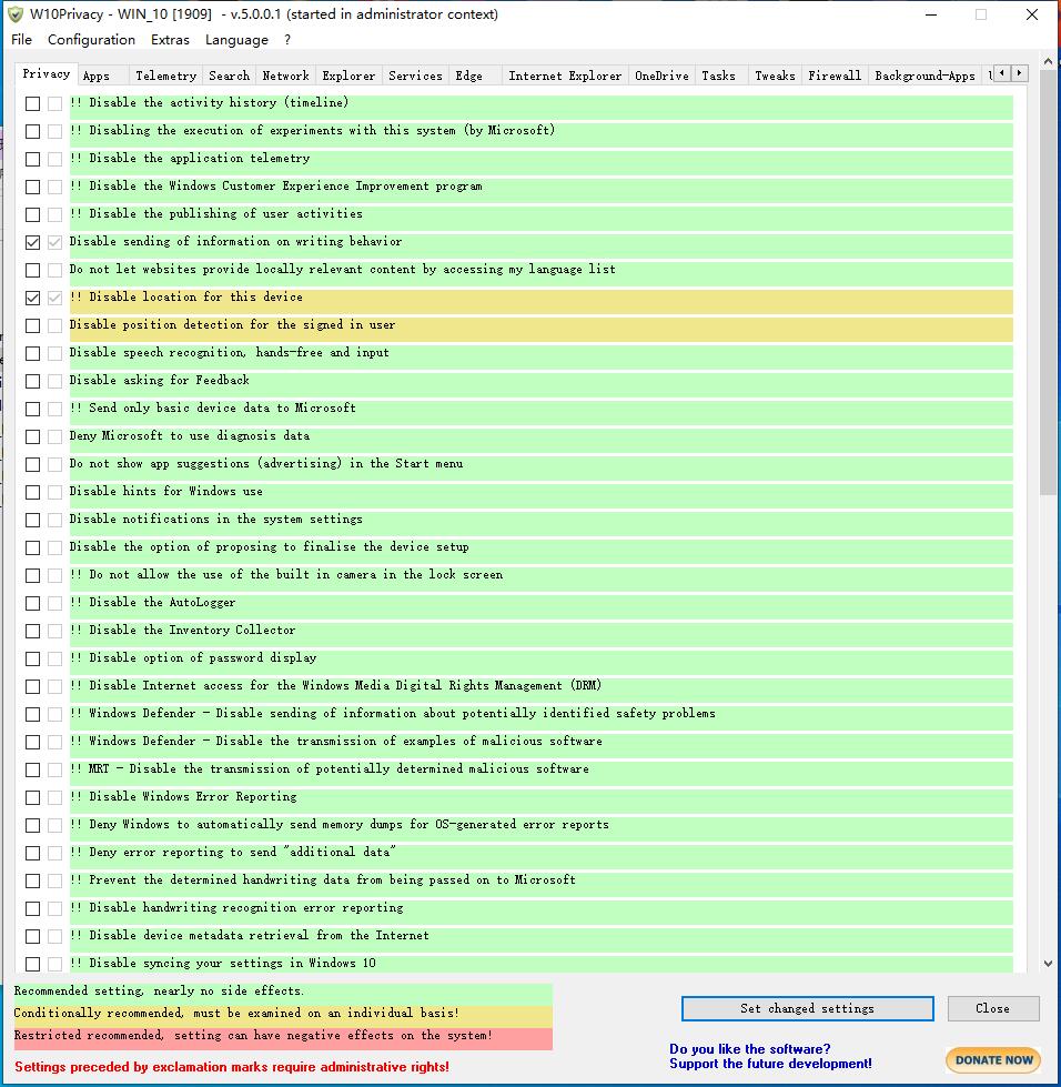 Win10隐私删除工具W10Privacy v5.0.0.1-资源V站