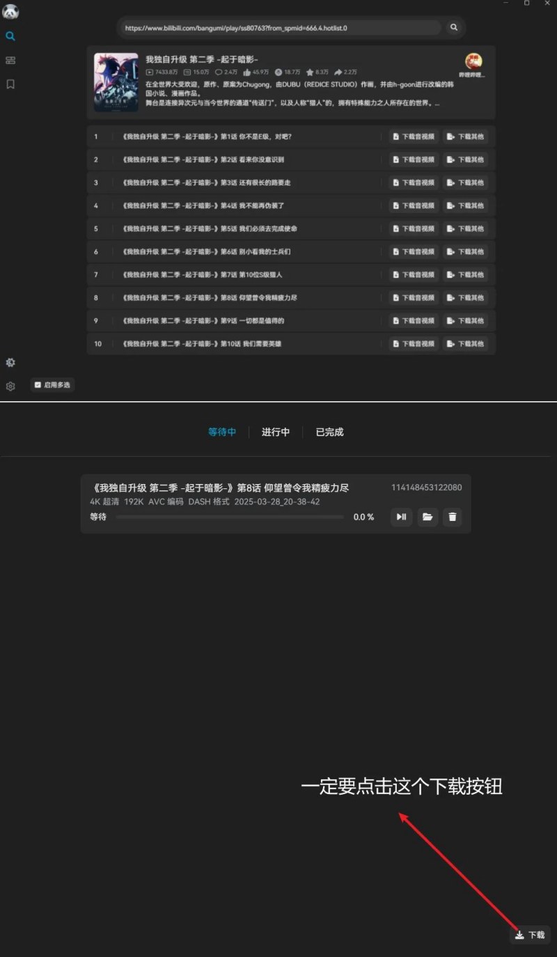 B站4K随便下这工具真行 支持大会员阿晔出山-资源V站
