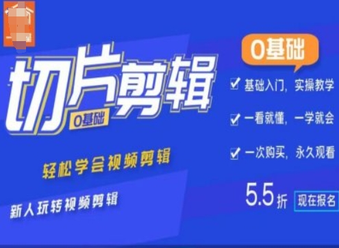 0基础IP切片剪辑，轻松学会视频剪辑，新人玩转视频剪辑-资源V站