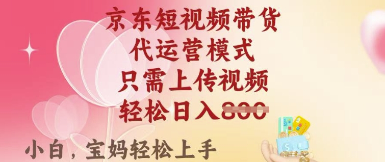 京东短视频带货，2025翻身项目，只需上传视频，单月稳定变现8k+【揭秘】-资源V站