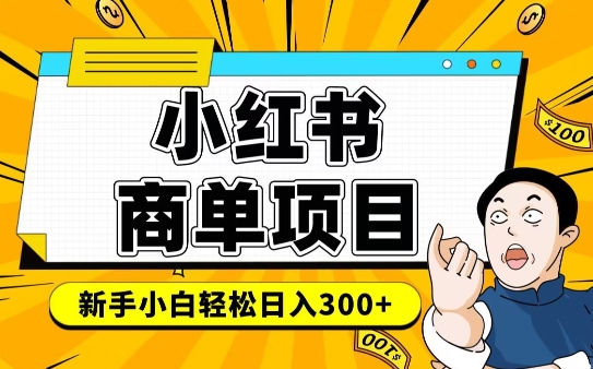 小红书千粉商单，稳定快速变现项目，实现月入6-8k并不是很难-资源V站