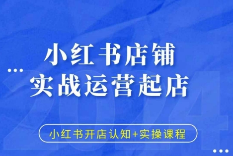 小红书店铺实战运营起店，小红书开店认知+实操课程-资源V站