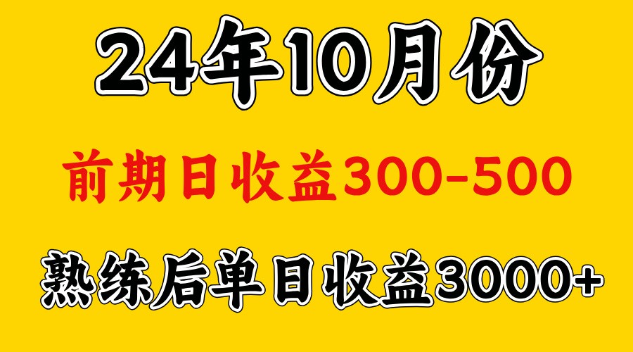 高手是怎么赚钱的.前期日收益500+熟练后日收益3000左右-资源V站