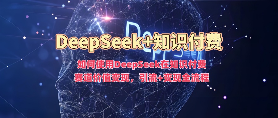 如何使用DeepSeek在知识付费赛道价值变现，引流+变现全流程-资源V站