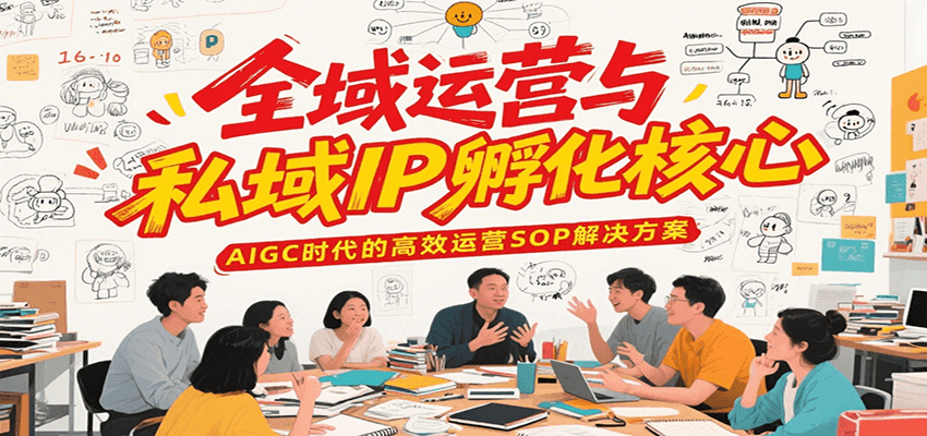 全域运营与私域IP孵化核心，AIGC时代的高效运营SOP解决方案-资源V站