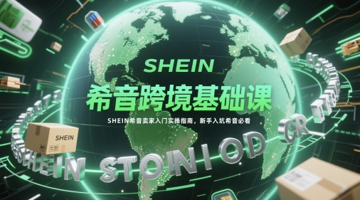 希音跨境基础课，SHEIN希音卖家入门实操指南，新手入坑希音必看-资源V站