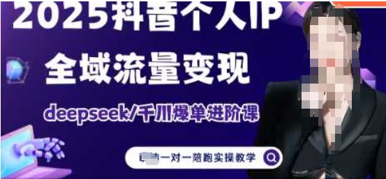 2025个人IP短视频带货(进阶版)全域流量变现，deepseek千川爆单进阶课-资源V站