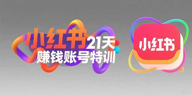 小红书21天赚钱账号特训：黄金定位技巧，高转粉文案创作，科学引流策略-资源V站
