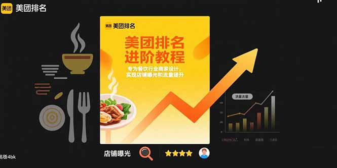 美团排名进阶教程：专为餐饮行业商家设计，实现店铺曝光和流量提升-资源V站