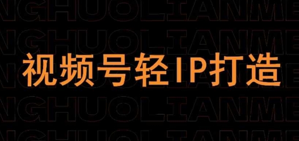 视频号线上课程，视频号轻IP打造-资源V站