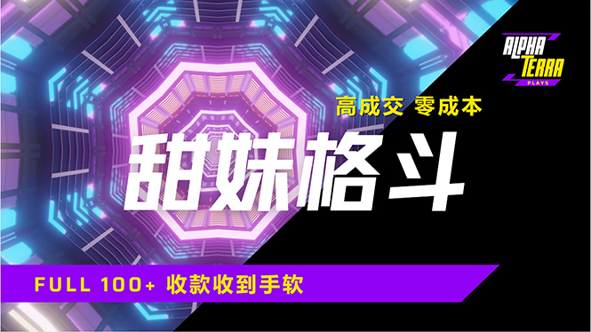 高成交零成本，售卖甜美格斗课程，谁发谁火，加爆微信，日入1000+收款…-资源V站